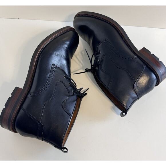 Johnston & Murphy Howell Water Resistant Chukka Boots, Black, Sz 13 M, 48-04 main image 11